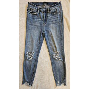 Judy Blue Jeans Women's Skinny Fit Stretch Denim Distressed Size 7/28